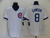 Cubs 8 Andre Dawson White Nike Cool Base Jersey,baseball caps,new era cap wholesale,wholesale hats
